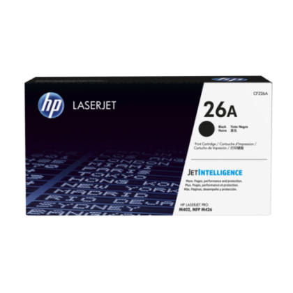 HP 26A Black Original LaserJet Toner Cartridge (For M402DN)